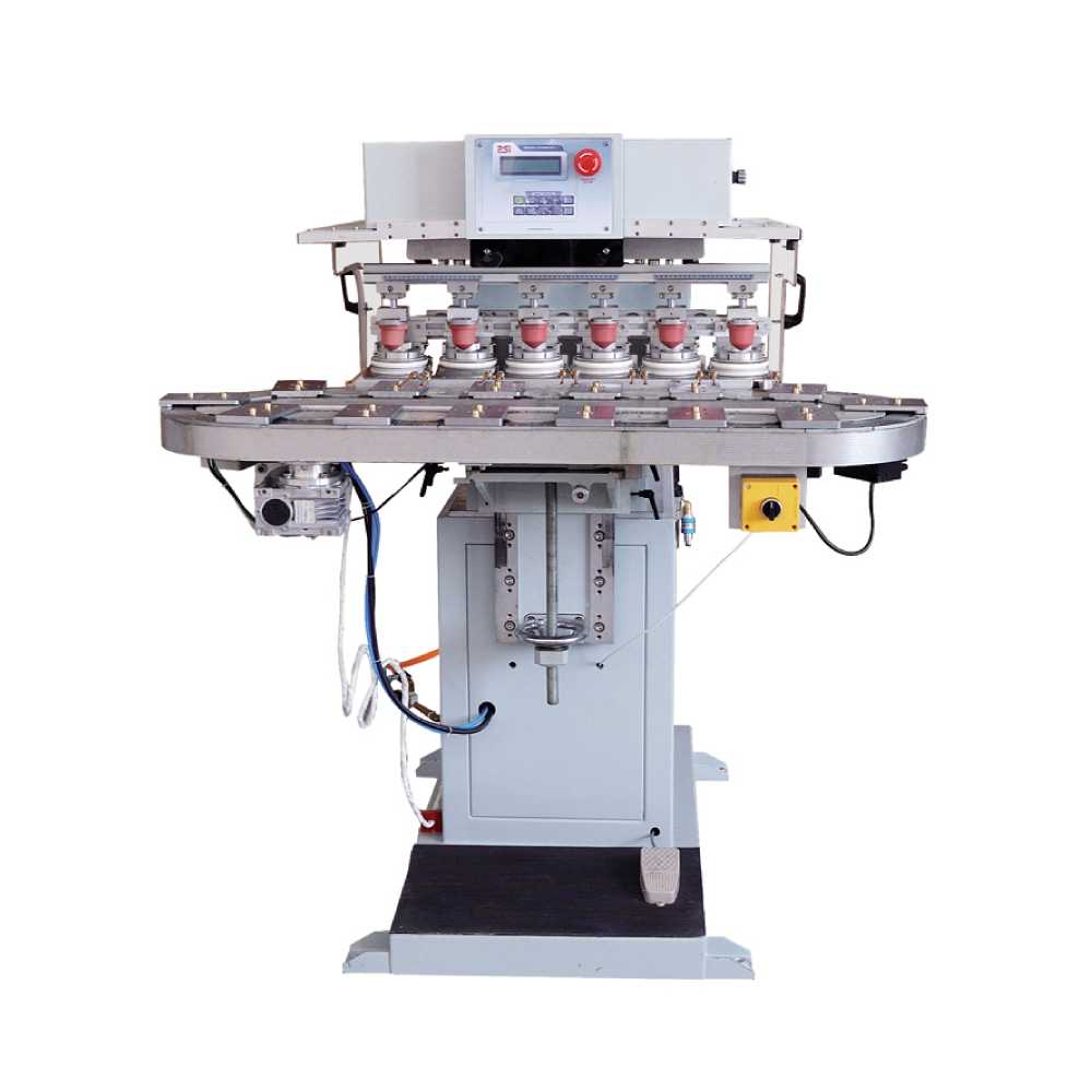 175-90C6 – Máquina Tampografia 6 colores con conveyor
