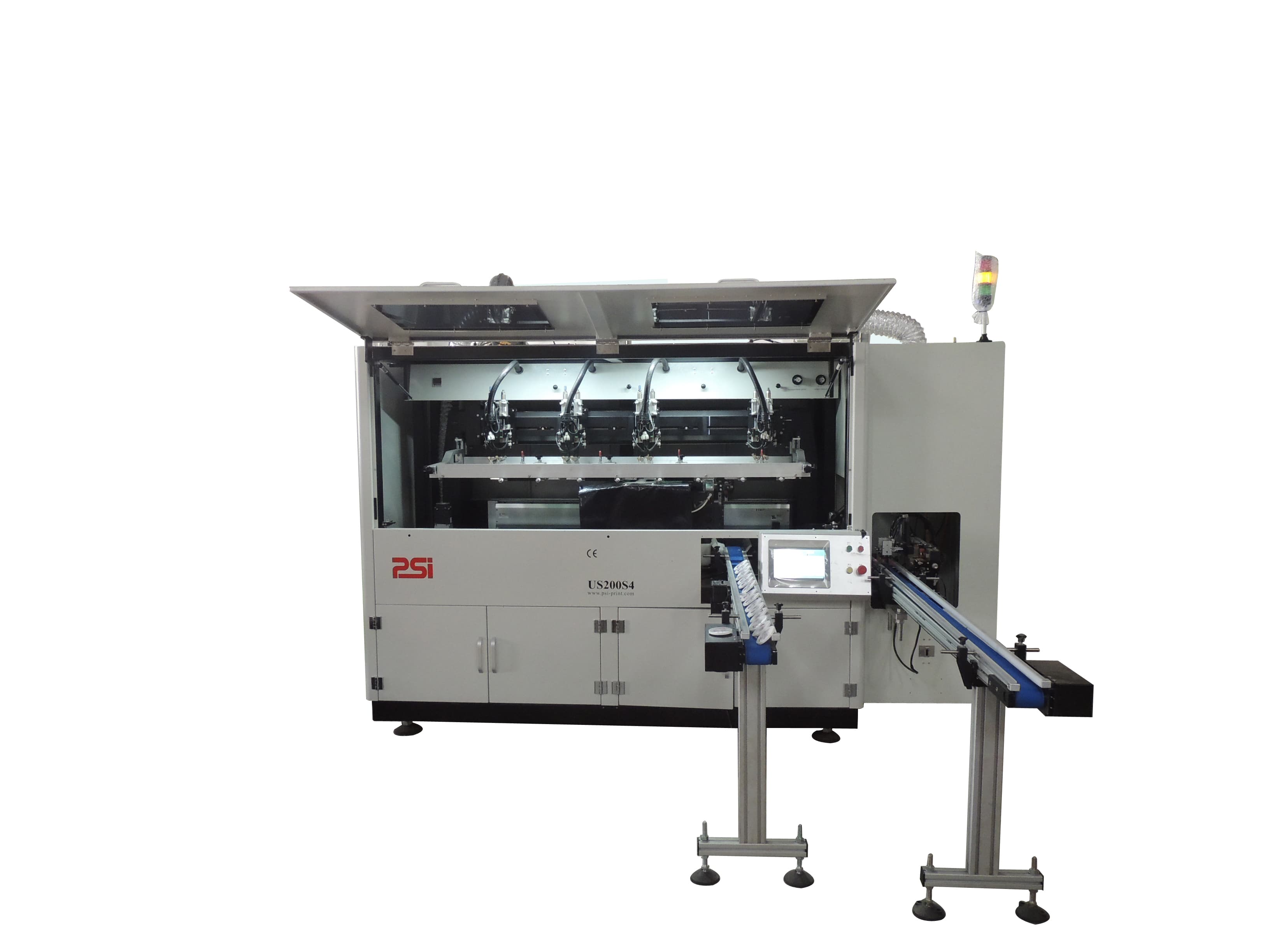 US200S4 – Máquina de Serigrafía Automática de 4 Colores Universal